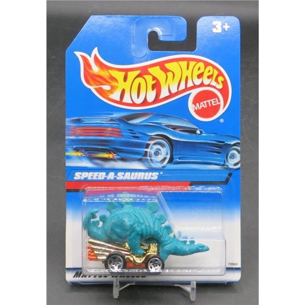 1997 Hot Wheels Speed-A-Saurus Teal Dinosaur