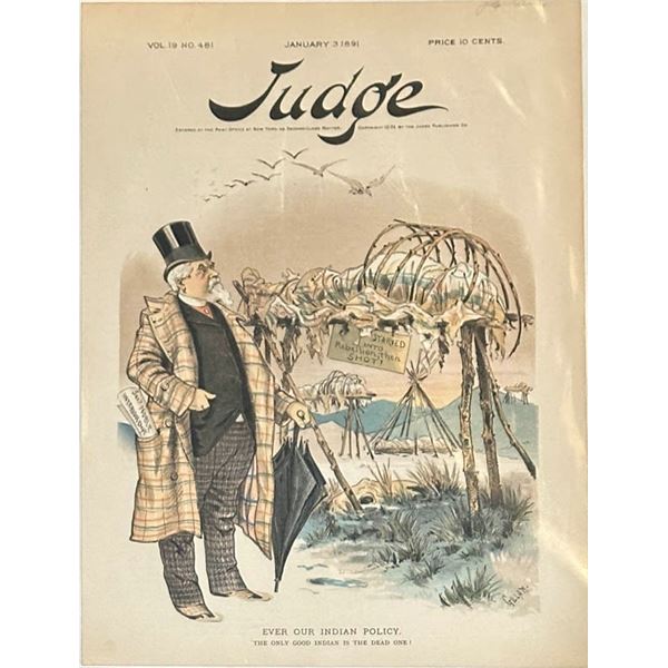 Political Memorabilia, Judge Magazine of New York, political cartoon centerfolds, 1881-1947