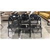 Image 1 : SIX BLACK METAL FOLDING CHAIRS