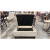Image 2 : SQUARE UPHOLSTERED STORAGE OTTOMAN