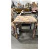 Image 2 : SQUARE UPHOLSTERED 31"H TABLE WITH TWO MATCHING CHAIRS