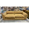 Image 1 : BROWN 94"W UPHOLSTERED COUCH
