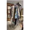 Image 1 : COAT RACK WITH ASSORTED SET DEC CLOTHING