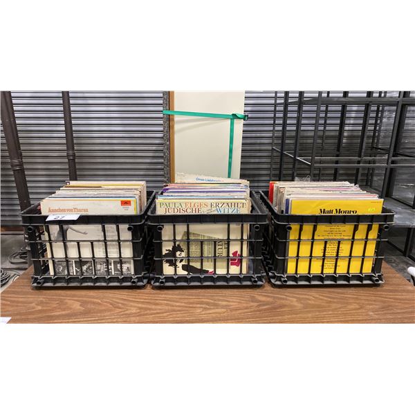 THREE CRATES OF ASSORTED RECORDS
