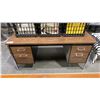 Image 1 : FOUR DRAWER WOODEN TOP/METAL LEG DESK - APPROX. 60"W X 30"D X 30"H