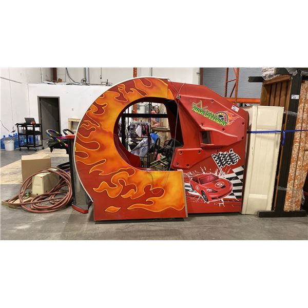 SET DEC NEON RUSH SPEEDWAY RACE CAR ARCADE GAME *WORKING CONDITION UNKNOWN*