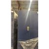 Image 2 : TWO FOUR SECTION DARK BLUE STORAGE LOCKERS WITH ELECTRONIC PASSCODE ENTRY