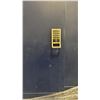 Image 3 : TWO FOUR SECTION DARK BLUE STORAGE LOCKERS WITH ELECTRONIC PASSCODE ENTRY