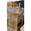 Image 1 : PALLET OF SET DEC PROPS/DECORATIONS - DRESSER, ENTERTAINMENT STAND, CD PLAYER, DVD PLAYER, CHAIRS &