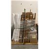 Image 1 : PALLET OF SET DEC PROPS/DECORATIONS - BEDS, BED LINENS, WALL LAMPS & MORE *MUST TAKE ALL*