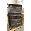 Image 1 : PALLET OF SET DEC PROPS/DECORATIONS - RATTAN LOOK DRESSER, RATTAN LOOK STORAGE CABINET, COAT RACK