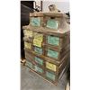 Image 1 : PALLET OF SET DEC PROPS/DECORATIONS - CROCK POT, BLINDS, TV MOUNT, KITCHEN ITEMS, BINDERS & MORE