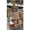 Image 2 : PALLET OF SET DEC PROPS/DECORATIONS - FURNITURE, CLOTHES, VHS TAPES, CHIP BOWLS, WHITE BOARDS &