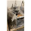 Image 2 : PALLET OF SET DEC PROPS/DECORATIONS - CLOTHING DISPLAY RACK, LAMPS, FIREPLACE TOOL SET & MORE *MUST