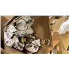 Image 4 : PALLET OF SET DEC PROPS/DECORATIONS - GLASSWARE, TABLE LAMPS, BAMBOO LANTERNS, & MORE