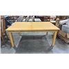 Image 1 : WOODEN CRAFTING TABLE - APPROX. 72"W X 48"D X 30"H