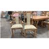 Image 3 : SIX SEAT DINING TABLE WITH 6 DINING CHAIRS - APPROX. 66"W X 41"D X 29 1/2"H