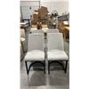 Image 1 : FOUR GREY DINING CHAIRS