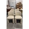 Image 1 : SIX BEIGE ACCENT CHAIRS