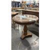 Image 1 : DARK WOODEN ROUND ACCENT TABLE