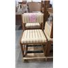 Image 3 : SIX UPHOLSTERED STRIPE PATTERN DINING CHAIRS