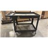 Image 1 : BLACK ULINE TWO TIER PRODUCT CART