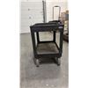 Image 2 : BLACK ULINE TWO TIER PRODUCT CART
