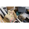 Image 3 : PALLET OF SET DEC PROPS/DECORATIONS - CURTAIN RODS, ORGANIZERS WITH CONTENTS, BLINDS, BAGS, BURLAP