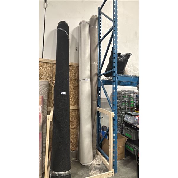 TWO ROLLS OF COMMERCIAL CARPETING - APPROX. 12'L