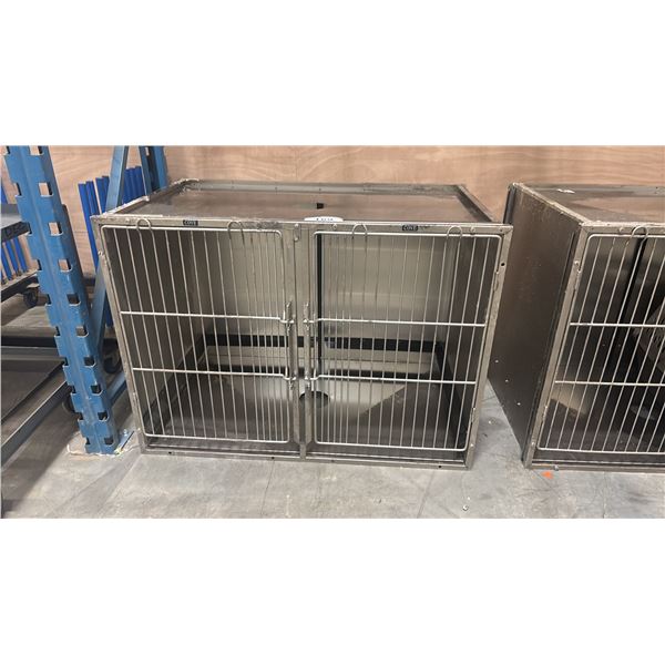 COVE STAINLESS STEEL PET CRATE - APPROX. 43"W X 26"D X 31 1/2"H