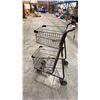 Image 1 : BROWN METAL GROCERY CART