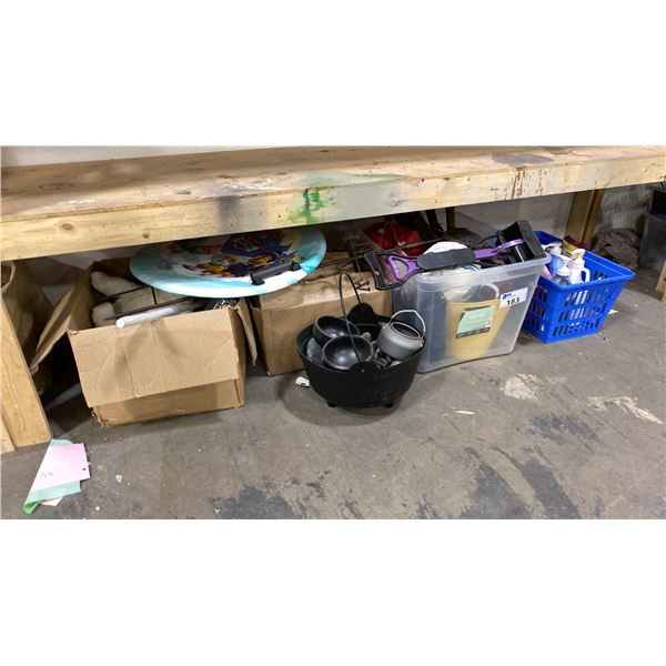 PAINTS, SOCCER BALL, FIREWOOD, PAW PATROL SLED, DECOR ITEMS, STUFFIES & MORE *MUST TAKE ALL*