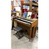 Image 2 : YAMAHA ORGAN WITH BENCH & TWO INSTRUCTION BOOKS