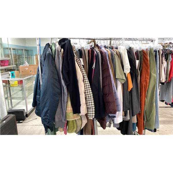 RACK OF SET DEC CLOTHING - PANTS, COATS, SWEATERS & MORE *RACK NOT INCLUDED*