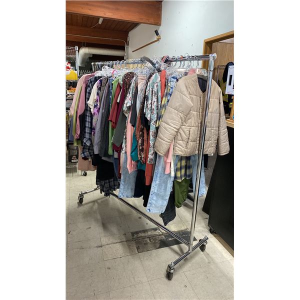 RACK OF SET DEC CLOTHING - SHIRTS, PANTS, SWEATERS & MORE *RACK NOT INCLUDED*