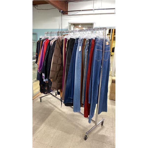 RACK OF SET DEC CLOTHING - SHIRTS, PANTS, SWEATERS & MORE *RACK NOT INCLUDED*