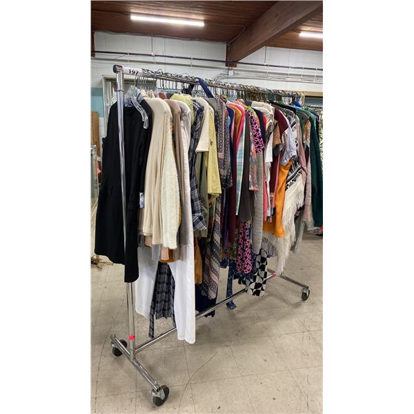 RACK OF SET DEC CLOTHING - DRESSES, SHIRTS, SWEATERS & MORE *RACK NOT INCLUDED*
