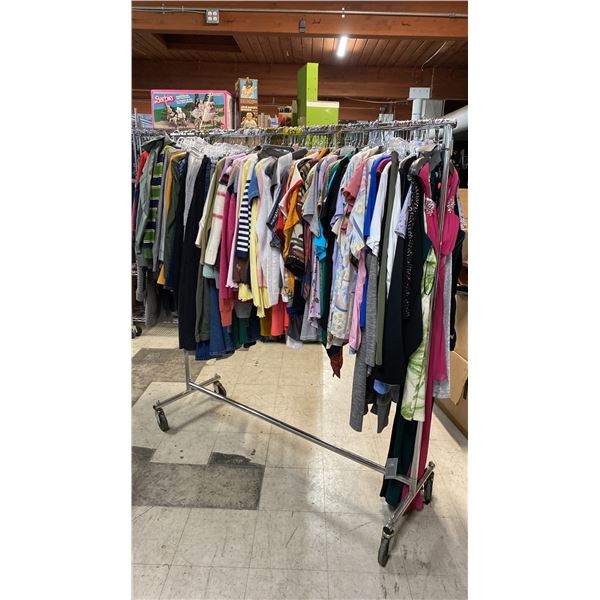 RACK OF SET DEC CLOTHING - SHIRTS, DRESS SHIRTS, COATS & MORE *RACK NOT INCLUDED*