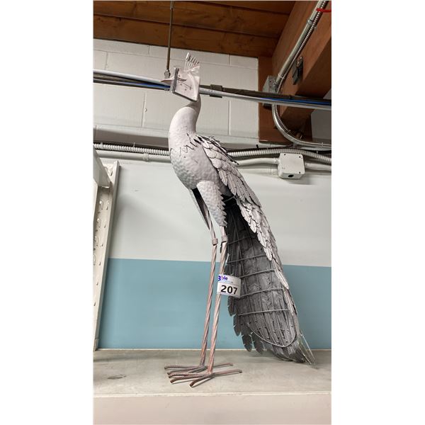 DECORATIVE METAL PEACOCK