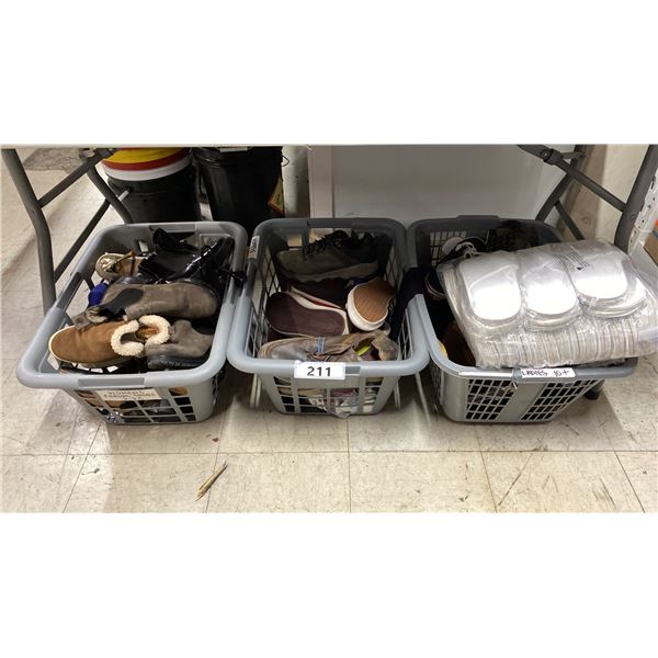 SHELF OF MENS & WOMENS SHOES IN VARIOUS SIZES