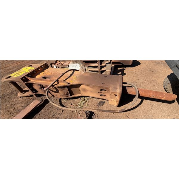 (HR150) 2006 BTI TB1680XC Hydraulic Breaker Attachment 22" x 135"L