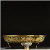 Image 5 : Qianlong Marked Gilt Bronze Cloisonné Enamel Tripod Dish