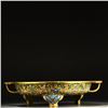 Image 7 : Qianlong Marked Gilt Bronze Cloisonné Enamel Tripod Dish