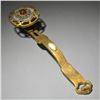 Image 1 : Golden Gilt Copper Cloisonné-Embroidered Multi-Jewel Ruyi