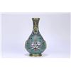 Image 2 : Exquisite Cloisonné and Jade Carved Vase