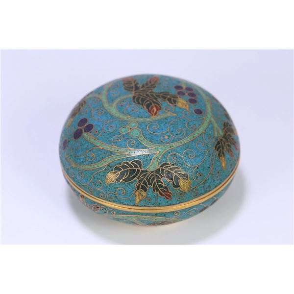 Cloisonné Floral Pattern Box