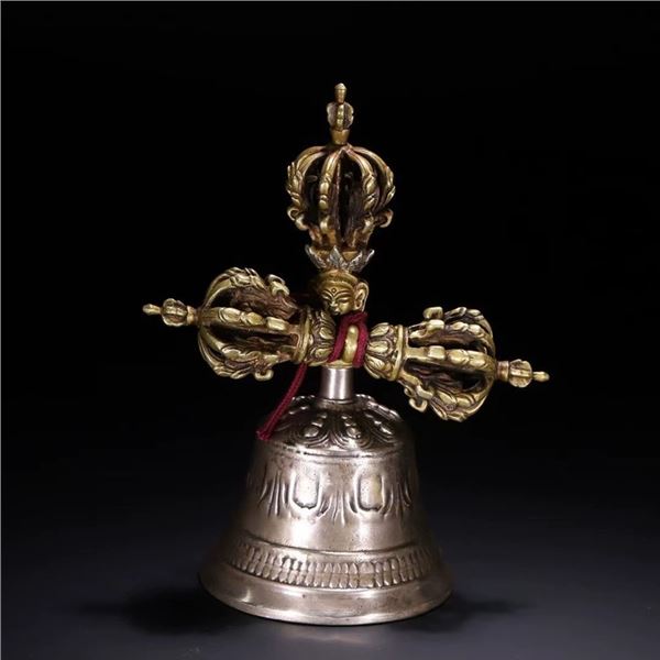 Tibetan Ritual Vajra Bell and Vajra Set