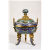 Image 3 : Cloisonné Incense Burner with Gilded Bronze