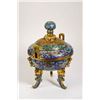 Image 4 : Cloisonné Incense Burner with Gilded Bronze