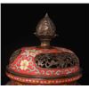 Image 4 : Red Cloisonné Enamel Floral Incense Burner